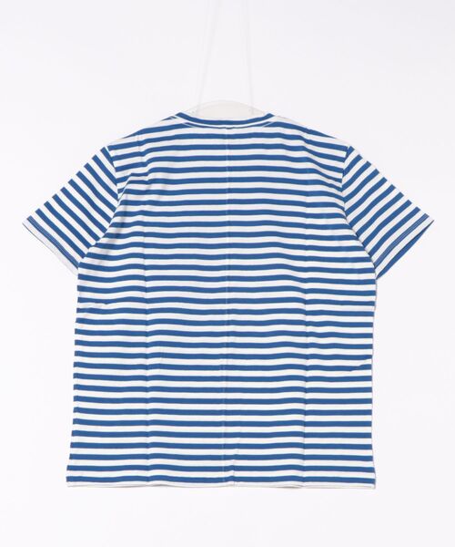 BEN DAVIS BLACKOUT COLLECTION(ベンデイビスブラックアウトコレクション)の「BEN DAVIS BLACKOUT COLLECTION BORDER POKET TEE(Tシャツ/カットソー・メンズ・ホワイト×ブラック/チャコールグレー×ブラック/ホワイト×ブルー/グレー系その他2・SMALL/MEDIUM/LARGE)」の5枚目の写真