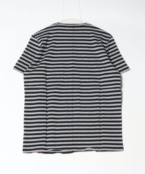 BEN DAVIS BLACKOUT COLLECTION(ベンデイビスブラックアウトコレクション)の「BEN DAVIS BLACKOUT COLLECTION BORDER POKET TEE(Tシャツ/カットソー・メンズ・ホワイト×ブラック/チャコールグレー×ブラック/ホワイト×ブルー/グレー系その他2・SMALL/MEDIUM/LARGE)」の6枚目の写真