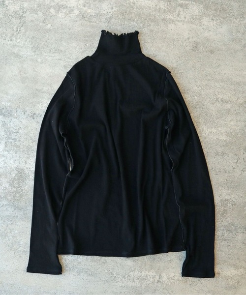 tシャツ 60/-強撚ストレッチフライス　ハイネックプルオーバー レディース △60/-強撚ストレッチフライス ハイネックプルオーバー（Tシャツ