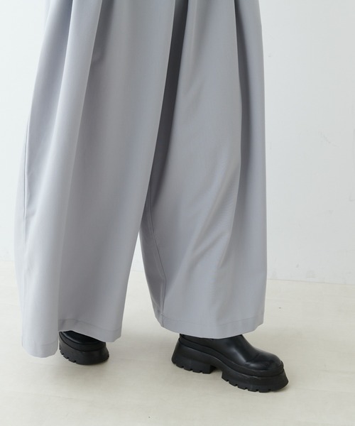 PUAL CE CIN（ピュアルセシン）の「【ZOZO限定・Du noir】ツイルキャミサロペット（サロペット/オーバーオール・レディース・ブラック/ライトグレー・FREE）」の7枚目の写真