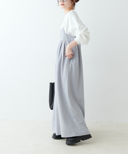 バイオツイル キャミサロペット PUAL CE CIN（ピュアルセシン）の「【ZOZO限定・Du noir】ツイル