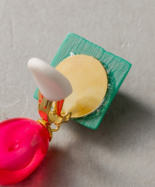 MARION GODART（マリオンゴダール）の「【MARION GODART（マリオンゴダール）】キャンディポップイヤリング（イヤリング・レディース・ローズ/グリーン・FREE）」の8枚目の写真