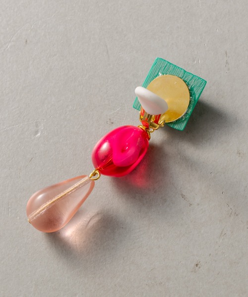 MARION GODART（マリオンゴダール）の「【MARION GODART（マリオンゴダール）】キャンディポップイヤリング（イヤリング・レディース・ローズ/グリーン・FREE）」の9枚目の写真