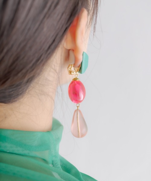 MARION GODART（マリオンゴダール）の「【MARION GODART（マリオンゴダール）】キャンディポップイヤリング（イヤリング・レディース・ローズ/グリーン・FREE）」の12枚目の写真