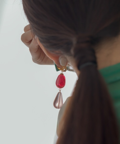 MARION GODART（マリオンゴダール）の「【MARION GODART（マリオンゴダール）】キャンディポップイヤリング（イヤリング・レディース・ローズ/グリーン・FREE）」の19枚目の写真