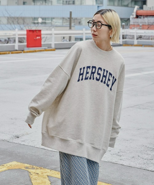 Auntie Rosa Holiday(アンティローザホリデー)の「裏毛オーバーサイズスウェット(スウェット・レディース・ブルー/ナチュラル/ライトグレー・FREE)」の2枚目の写真