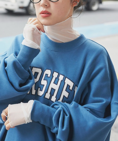 Auntie Rosa Holiday(アンティローザホリデー)の「裏毛オーバーサイズスウェット(スウェット・レディース・ブルー/ナチュラル/ライトグレー・FREE)」の10枚目の写真