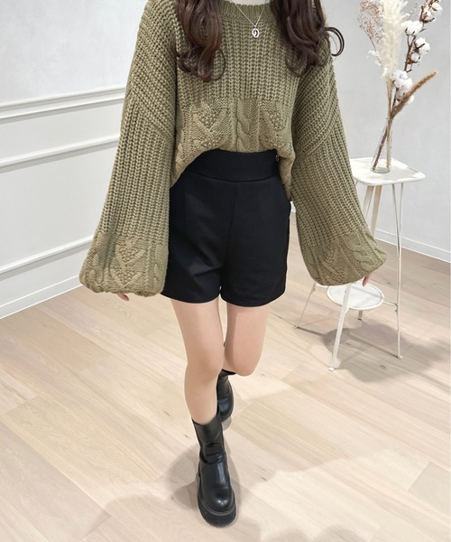 apres jour(アプレジュール)の「ポンチハイウエストショートパンツ【ZOZOTOWN限定アイテム】(その他パンツ・レディース・ブラック/オレンジ・フリー/X-LARGE)」の8枚目の写真