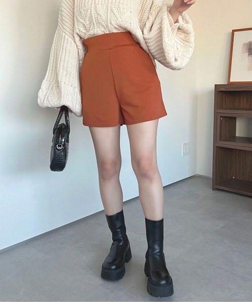 apres jour(アプレジュール)の「ポンチハイウエストショートパンツ【ZOZOTOWN限定アイテム】(その他パンツ・レディース・ブラック/オレンジ・フリー/X-LARGE)」の15枚目の写真