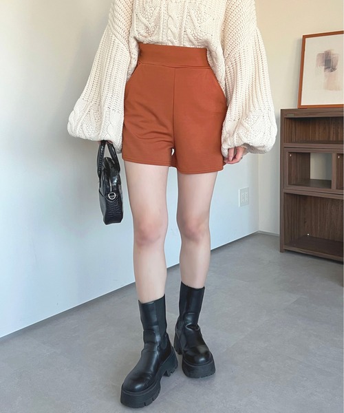 apres jour(アプレジュール)の「ポンチハイウエストショートパンツ【ZOZOTOWN限定アイテム】(その他パンツ・レディース・ブラック/オレンジ・フリー/X-LARGE)」の16枚目の写真