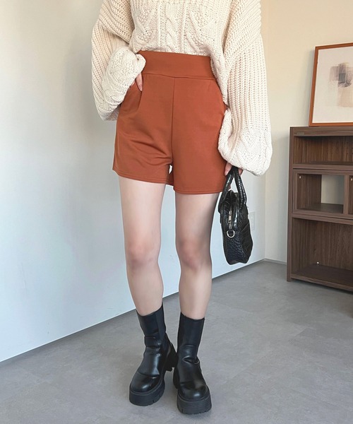 apres jour(アプレジュール)の「ポンチハイウエストショートパンツ【ZOZOTOWN限定アイテム】(その他パンツ・レディース・ブラック/オレンジ・フリー/X-LARGE)」の17枚目の写真