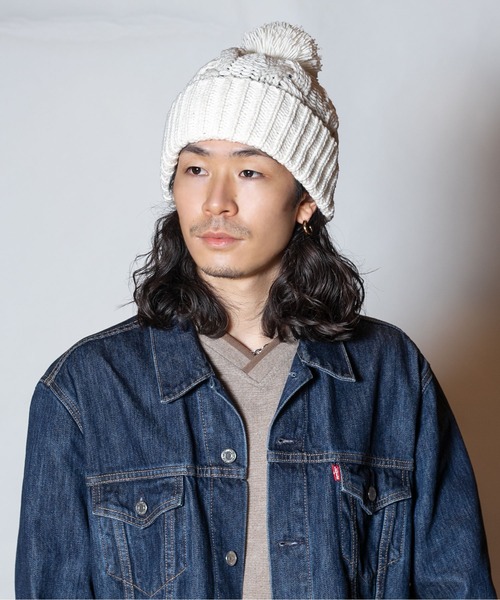 CA4LA（カシラ）の「BOM（ニットキャップ/ビーニー・レディース・ブラック/ブルー/ブラウン/ホワイト・ONESIZE）」の2枚目の写真