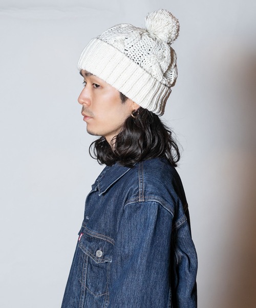 CA4LA（カシラ）の「BOM（ニットキャップ/ビーニー・レディース・ブラック/ブルー/ブラウン/ホワイト・ONESIZE）」の5枚目の写真