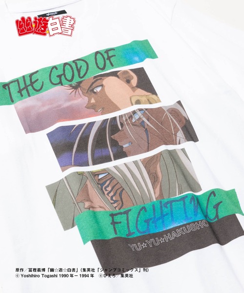 glamb(グラム)の「Yusuke & Raizen T / ユウスケアンドライゼンT【幽☆遊☆白書 コラボレーション】(Tシャツ/カットソー・メンズ・ホワイト/ブラック・M/S/L/XL)」の6枚目の写真