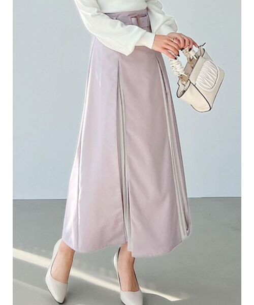 RESEXXY（リゼクシー）の「レイヤードプリーツスカート（スカート・レディース・ブラック/ベージュ/ラベンダー・FREE）」の3枚目の写真