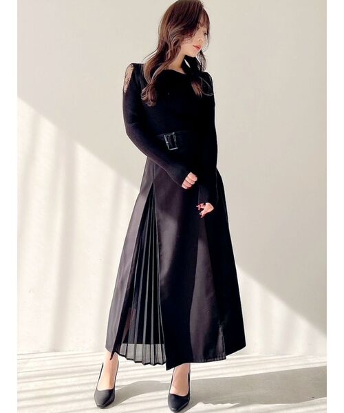 RESEXXY（リゼクシー）の「レイヤードプリーツスカート（スカート・レディース・ブラック/ベージュ/ラベンダー・FREE）」の8枚目の写真