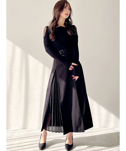 RESEXXY（リゼクシー）の「レイヤードプリーツスカート（スカート・レディース・ブラック/ベージュ/ラベンダー・FREE）」の10枚目の写真