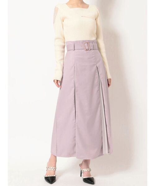 RESEXXY（リゼクシー）の「レイヤードプリーツスカート（スカート・レディース・ブラック/ベージュ/ラベンダー・FREE）」の22枚目の写真