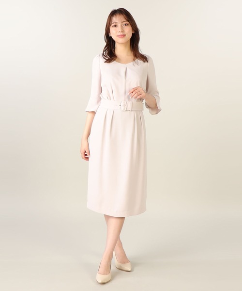 LAISSE PASSE（レッセパッセ）の「【洗える】ゆるワンピース《2023》（ワンピース・レディース・スモークピンク/ネイビー/ベージュ・SMALL/LARGE/MEDIUM/X-SMALL）」の10枚目の写真