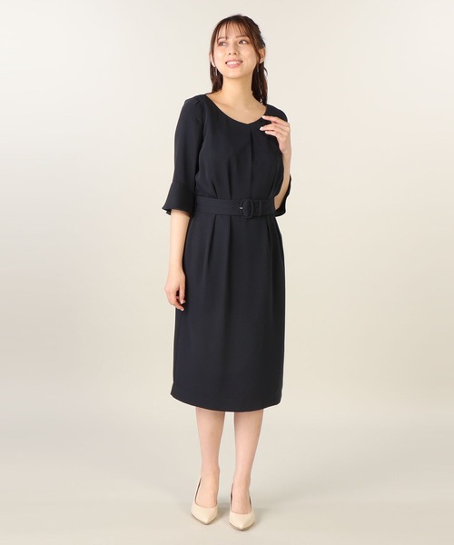 LAISSE PASSE（レッセパッセ）の「【洗える】ゆるワンピース《2023》（ワンピース・レディース・スモークピンク/ネイビー/ベージュ・SMALL/LARGE/MEDIUM/X-SMALL）」の17枚目の写真