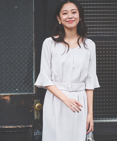 LAISSE PASSE（レッセパッセ）の「【洗える】ゆるワンピース《2023》（ワンピース・レディース・スモークピンク/ネイビー/ベージュ・SMALL/LARGE/MEDIUM/X-SMALL）」の11枚目の写真