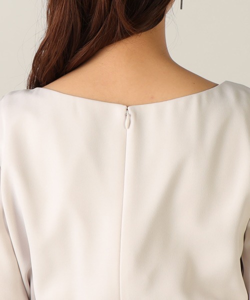 LAISSE PASSE（レッセパッセ）の「【洗える】ゆるワンピース《2023》（ワンピース・レディース・スモークピンク/ネイビー/ベージュ・SMALL/LARGE/MEDIUM/X-SMALL）」の14枚目の写真