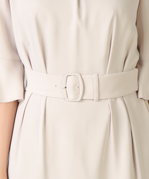 LAISSE PASSE（レッセパッセ）の「【洗える】ゆるワンピース《2023》（ワンピース・レディース・スモークピンク/ネイビー/ベージュ・SMALL/LARGE/MEDIUM/X-SMALL）」の12枚目の写真