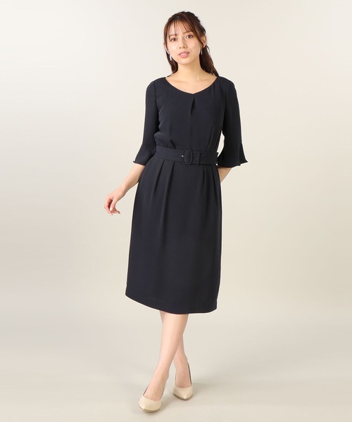 LAISSE PASSE（レッセパッセ）の「【洗える】ゆるワンピース《2023》（ワンピース・レディース・スモークピンク/ネイビー/ベージュ・SMALL/LARGE/MEDIUM/X-SMALL）」の20枚目の写真