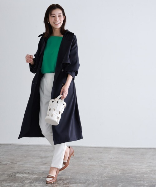 Pierrot(ピエロ)の「2wayトレンチコート(トレンチコート・レディース・ライトベージュ/ネイビー・L/M)」の17枚目の写真