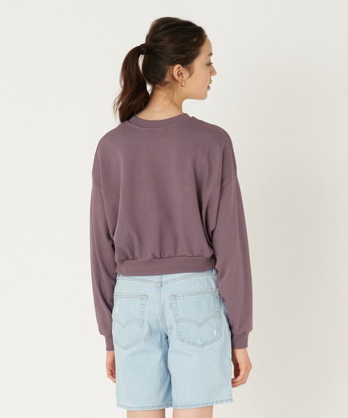 Levi's（リーバイス）の「Levi's/リーバイス SILVERTAB(TM) グラフィッククルーネックスウェットシャツ パープル BIG ARCTIC DUSK（スウェット・レディース・グレー/パープル・M/S/XS/L）」の4枚目の写真