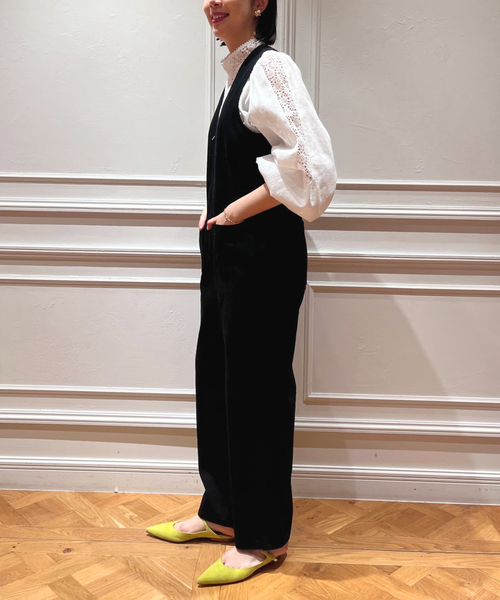 イエナ ダンプツイル ジャンプスーツ ネイビー サイズ36 イエナダンプ