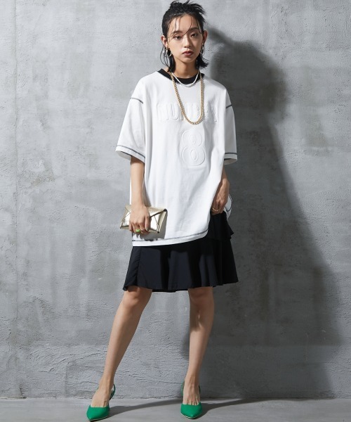 GEVS.（ジェイヴィス）の「＜大きいサイズ＞ ラッフルフリル2WAYスカート GEVS.（スカート・レディース・ブラック/グリーン・L/LL/3L/4L/5L）」の19枚目の写真