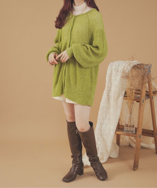Ambre Neige(アンブルネージュ)の「2WAY透かし編み二ットカーディガン/【WEB/EC限定商品】(カーディガン/ボレロ・レディース・アイボリー/イエロー/ライトグリーン/ピンク・FREE)」の15枚目の写真