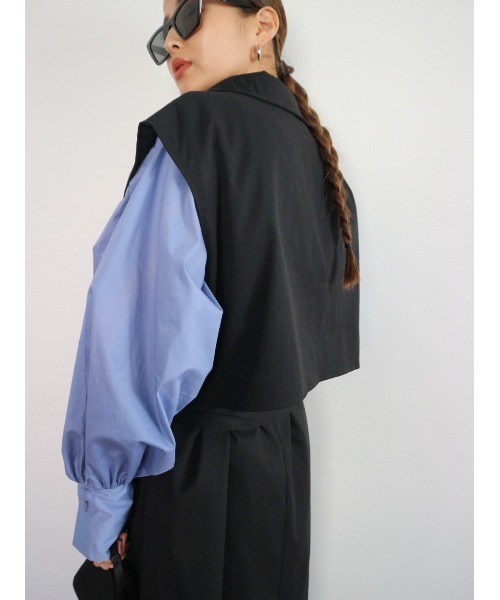 TRUNC（トランクエイティーエイト）の「Sleeveless Trench Coat（トレンチコート・レディース・ブラック/ベージュ・FREE）」の13枚目の写真