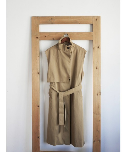 TRUNC（トランクエイティーエイト）の「Sleeveless Trench Coat（トレンチコート・レディース・ブラック/ベージュ・FREE）」の17枚目の写真