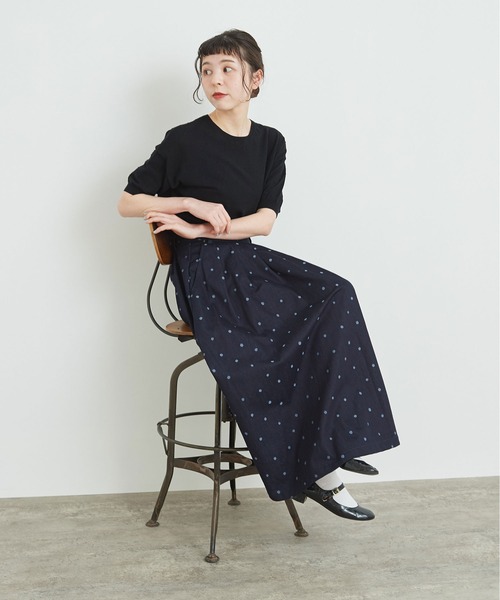 【福袋セール】の商品 l'atelier du savon（アトリエドサボン）の「C/小さいドットJQ スカート