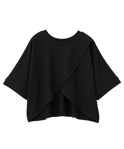 GeeRA（ジーラ）の「前後2WAYカシュクールトップス（Tシャツ/カットソー・レディース・ブラック/アイボリー・LARGE/MEDIUM）」の20枚目の写真