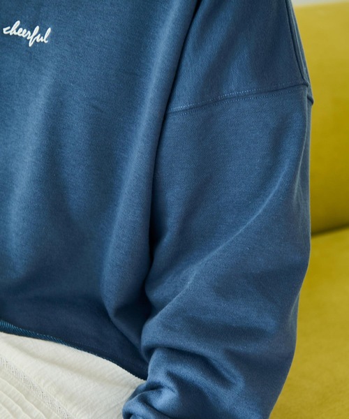 Crisp（クリスプ）の「"cheerful"ショートスウェット（スウェット・レディース・ネイビー/アイボリー・FREE）」の16枚目の写真