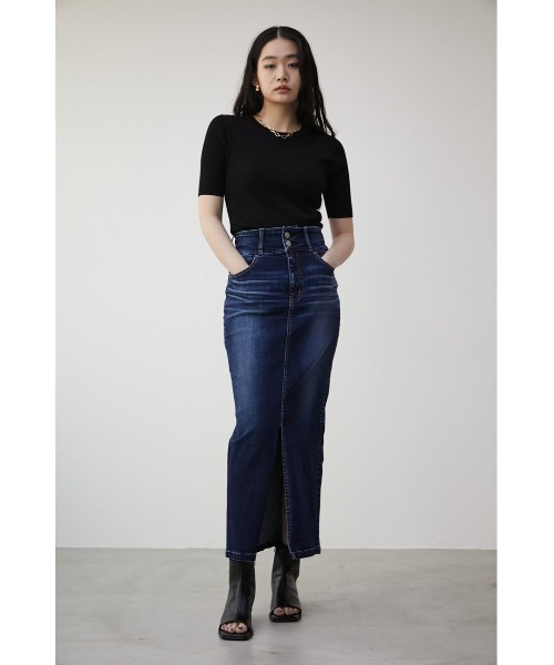 HIGH WAIST SLIT DENIM SKⅢ/ハイウエストスリットデニム