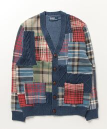 Polo Ralph Lauren パッチワークカーディガン M POLO RALPH LAUREN（ポロ ラルフ ローレン）の「パッチワーク コットン