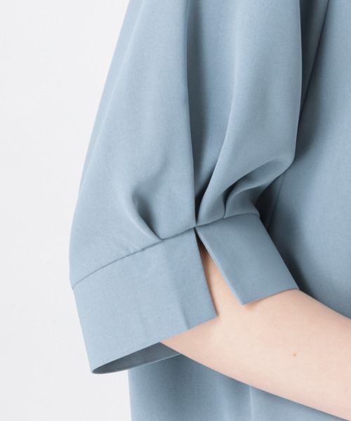 NAVY（ネイビー）の「とろみタックスキッパーシャツ ブラウス（シャツ/ブラウス・レディース・オレンジ/ブルー/ホワイト・フリー）」の18枚目の写真