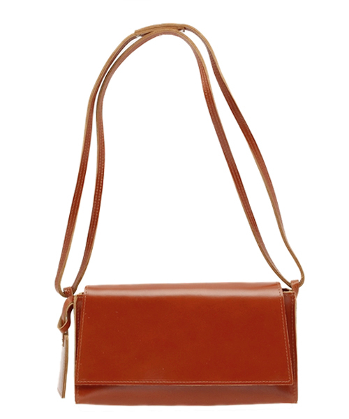 Kastane(カスタネ)の「【Kastane】フラップショルダーBag(ショルダーバッグ・レディース・キャメル/ブラック・FREE)」の1枚目の写真