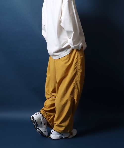 ANPAS(アンパス)の「Nylon Wide Snow Pants/ナイロン ワイドスノーパンツ(その他パンツ・メンズ・ブラック/オリーブ/オフホワイト/ダークグリーン/オレンジ/ベージュ/パープル/チャコール/マスタード・M/L/LL)」の15枚目の写真