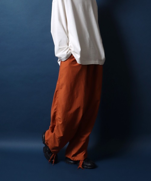 ANPAS(アンパス)の「Nylon Wide Snow Pants/ナイロン ワイドスノーパンツ(その他パンツ・メンズ・ブラック/オリーブ/オフホワイト/ダークグリーン/オレンジ/ベージュ/パープル/チャコール/マスタード・M/L/LL)」の16枚目の写真
