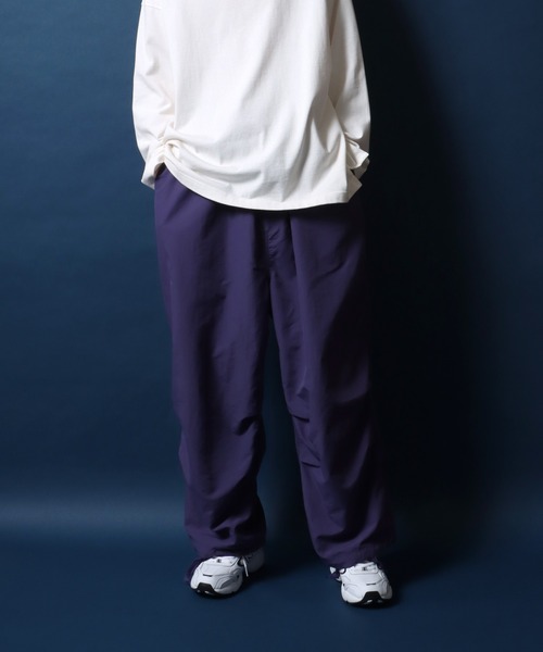 ANPAS(アンパス)の「Nylon Wide Snow Pants/ナイロン ワイドスノーパンツ(その他パンツ・メンズ・ブラック/オリーブ/オフホワイト/ダークグリーン/オレンジ/ベージュ/パープル/チャコール/マスタード・M/L/LL)」の14枚目の写真