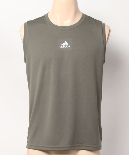 adidas(アディダス)の「adidas/アディダス メッシュスリーブレス ワンポイントロゴ 吸汗速乾(その他アンダーウェア/インナー・メンズ・ネイビー/ブラック/カーキ・LARGE/MEDIUM)」の11枚目の写真
