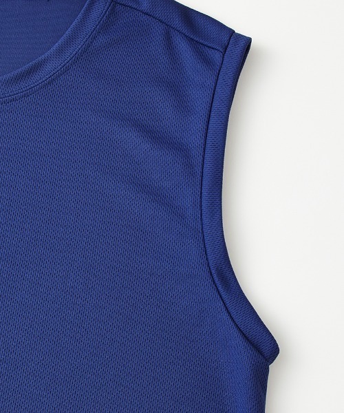 adidas(アディダス)の「adidas/アディダス メッシュスリーブレス ワンポイントロゴ 吸汗速乾(その他アンダーウェア/インナー・メンズ・ネイビー/ブラック/カーキ・LARGE/MEDIUM)」の7枚目の写真