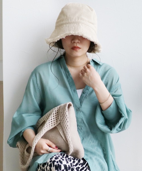 reca（レカ）の「ダメージバケットハット（ハット・レディース・ブラック/キナリ・ONE SIZE）」の16枚目の写真