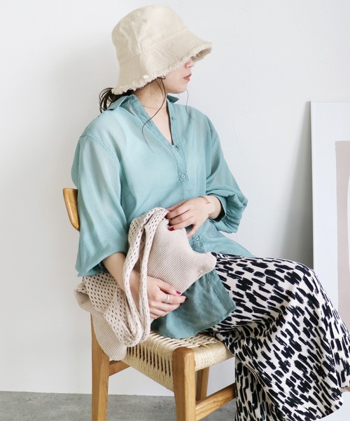 reca（レカ）の「ダメージバケットハット（ハット・レディース・ブラック/キナリ・ONE SIZE）」の15枚目の写真