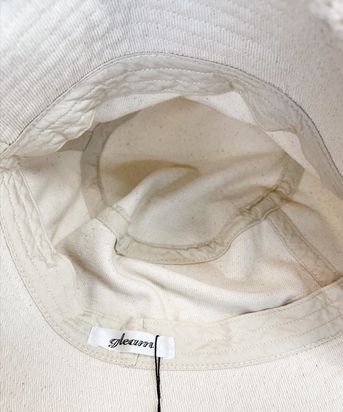 reca（レカ）の「ダメージバケットハット（ハット・レディース・ブラック/キナリ・ONE SIZE）」の8枚目の写真